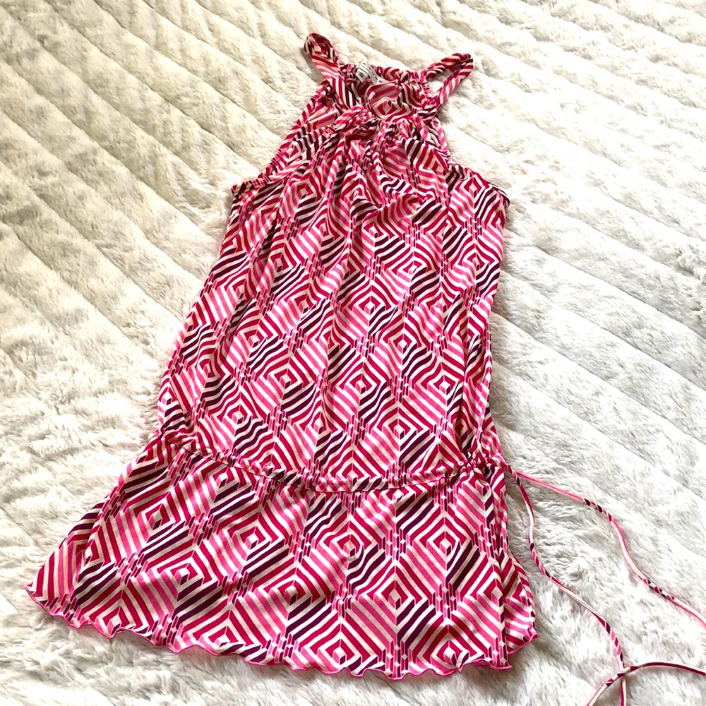 NWOT Trina Turk geometric cutaway tank